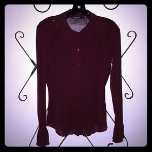 LONG SLEEVE TUXEDO TOP❤️